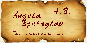Angela Bjeloglav vizit kartica